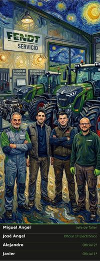 plantilla de mecánicos de sora agroindustrial